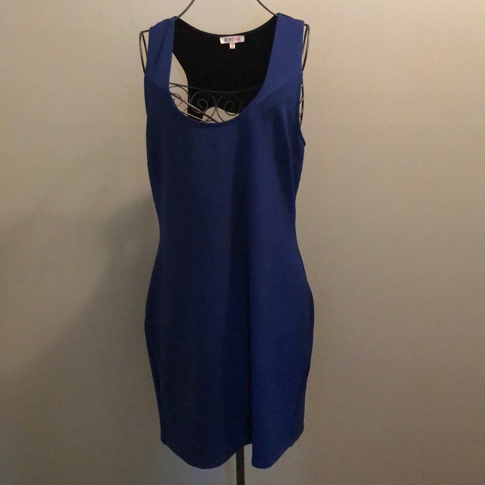 🌟JUST FAB Blue /black dress size XXlarge🌟